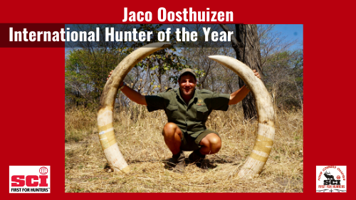 Jaco Oosthuizen Named International Hunter of the Year
