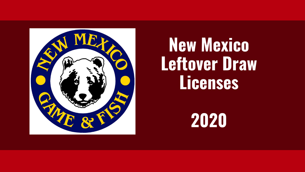 New Mexico Leftover Draw Licenses
