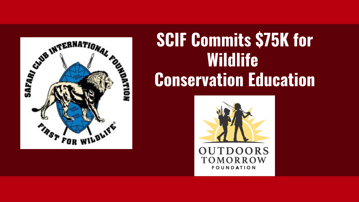 SCIF Commits $75K for Wildlife Conservation Education