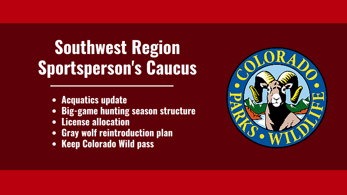 Invitation to Southwest Region Sportsperson’s Caucus | Colorado
