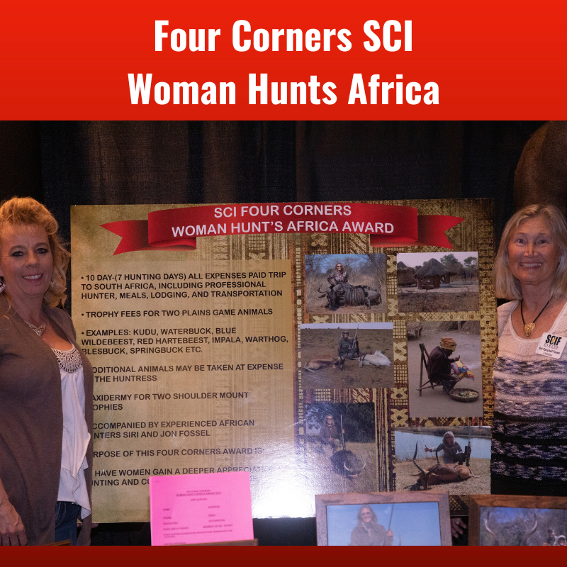 Four Corners SCI Woman Hunts Africa Award