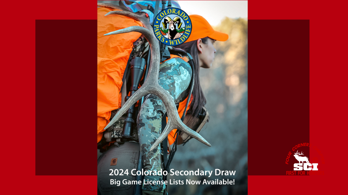 Secondary Draw Big Game Applications are OPEN! | Colorado