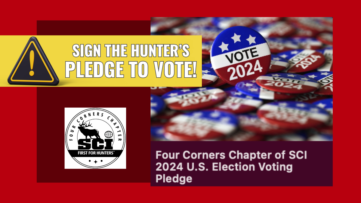 Sign the Hunter’s Pledge to Vote