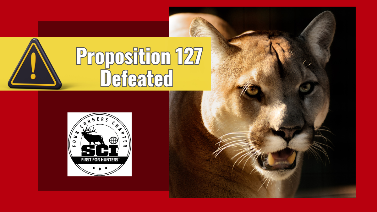 Colorado’s Proposition 127 DEFEATED!
